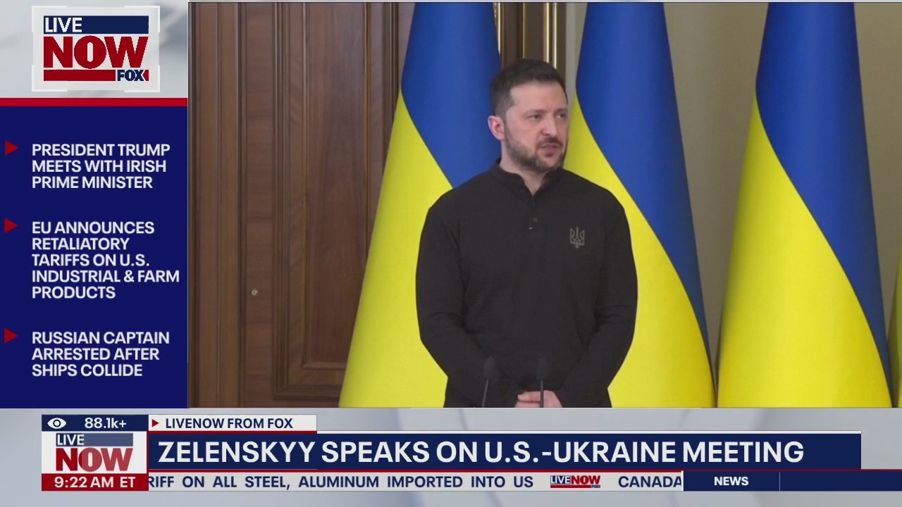 Zelenskyy speaks on  U.S.-Ukraine meeting