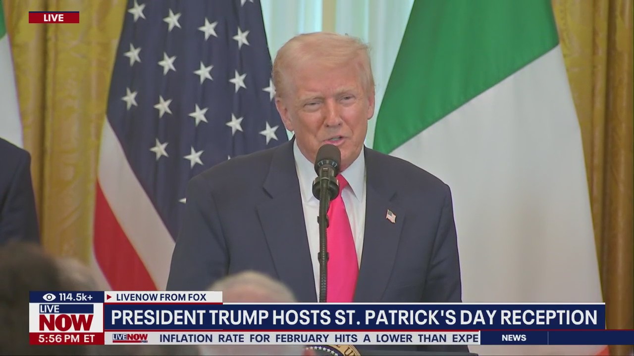 President Trump hosts St. Patrick's Day reception