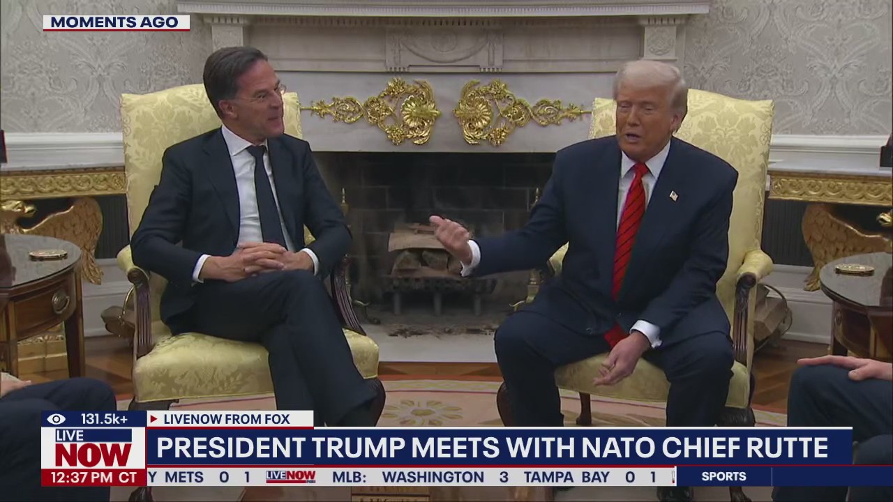 President hosts NATO secretary-general at White House