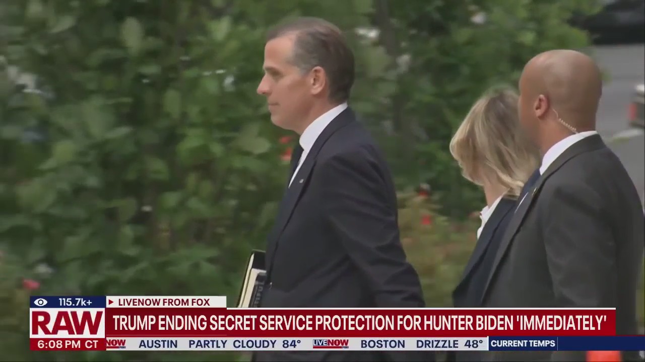 Trump ends Secret Service protection for Hunter Biden