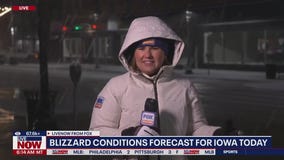 Blizzard conditions forecast for Iowa