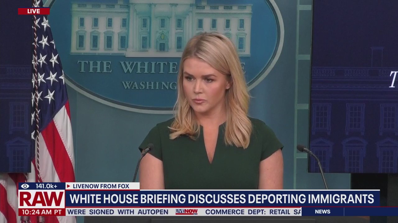 White House press briefing with Karoline Leavitt