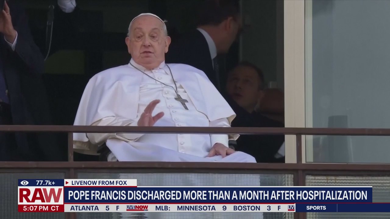 Pope discharged from hospital, returns to Vatican