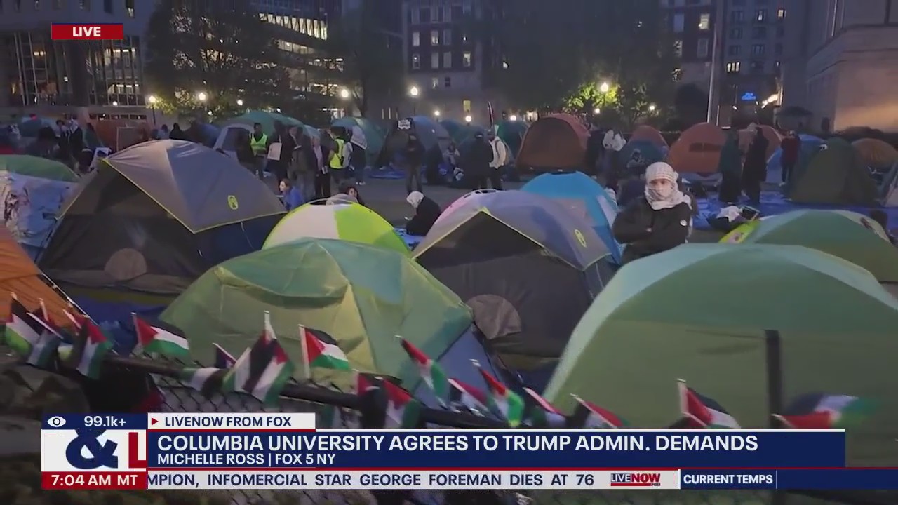 Columbia University agrees to Trump admin. demands