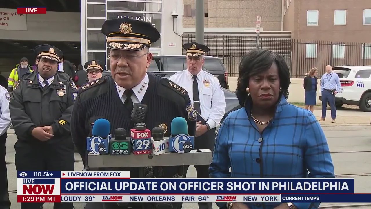 Official update on officer shot in Philadelphia | LiveNOW from FOX