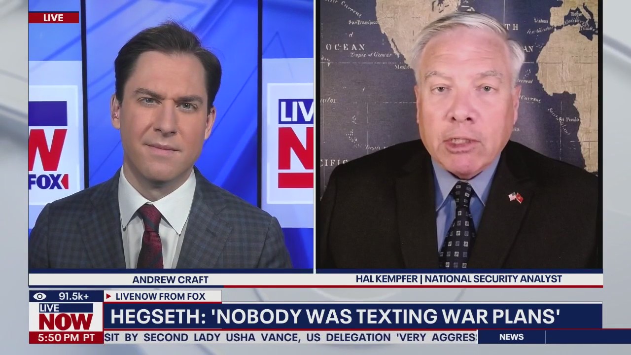 'Nobody was texting war plans,' Hegseth says