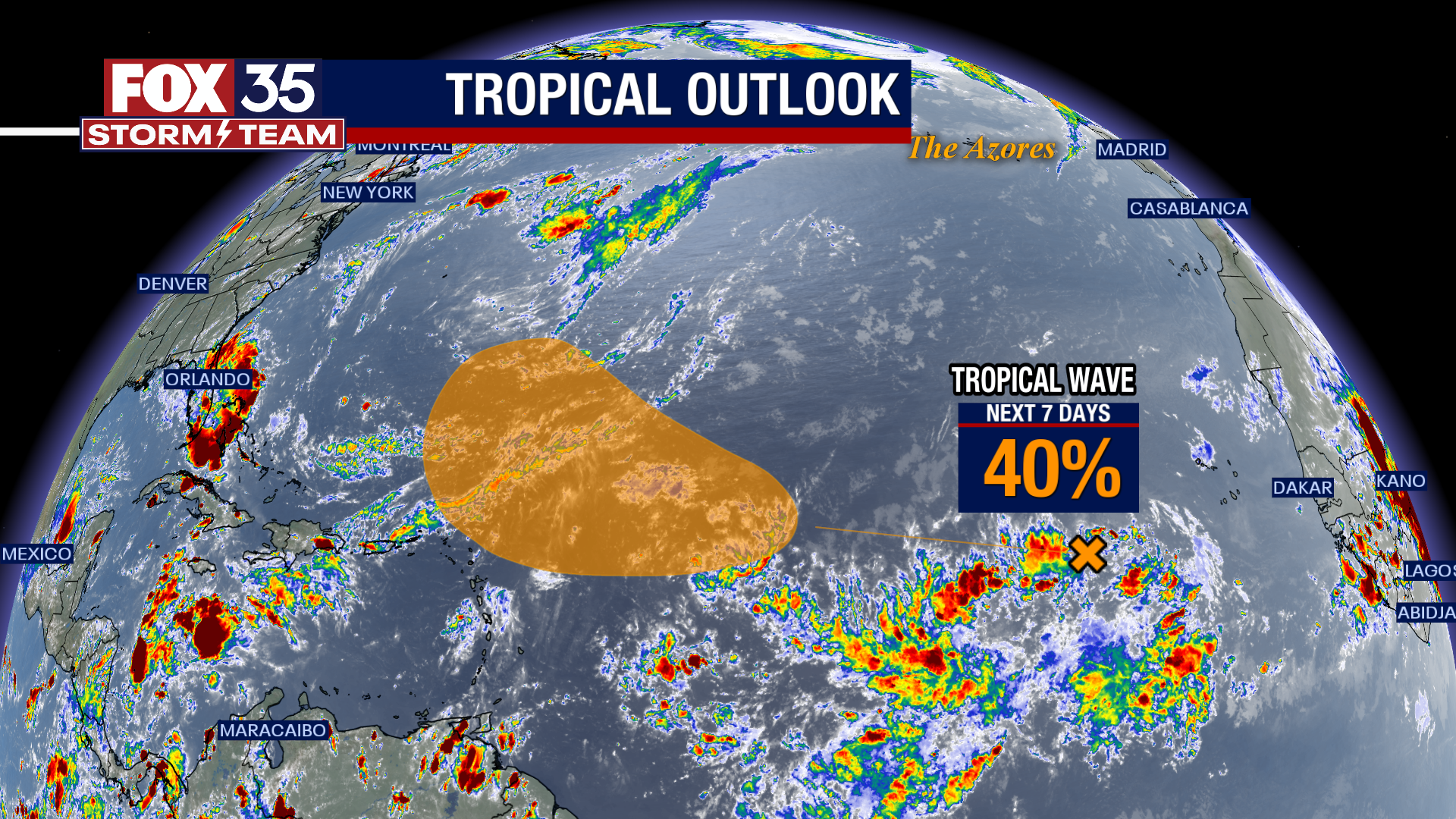 Tracking Eastern Atlantic tropical wave