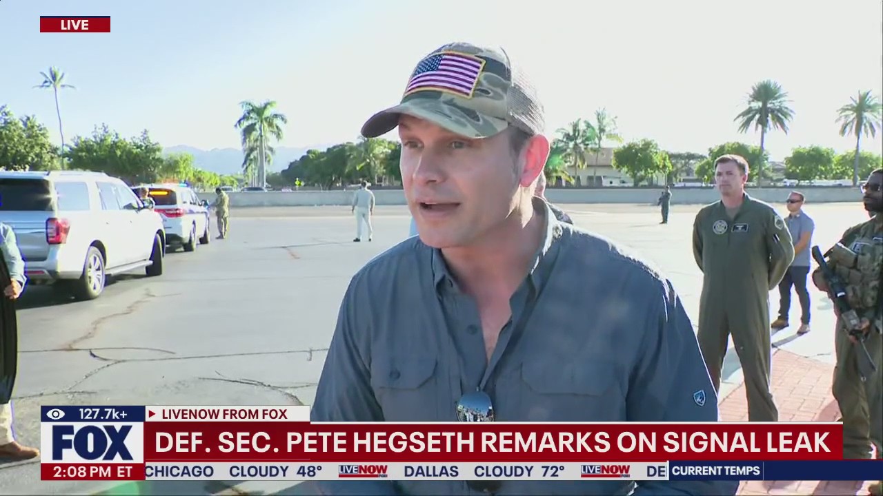Defense Secretary Pete Hegseth remarks on signal leak