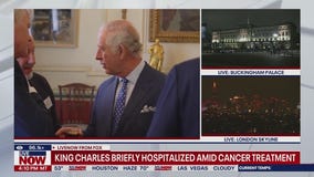 King Charles briefly hospitalized