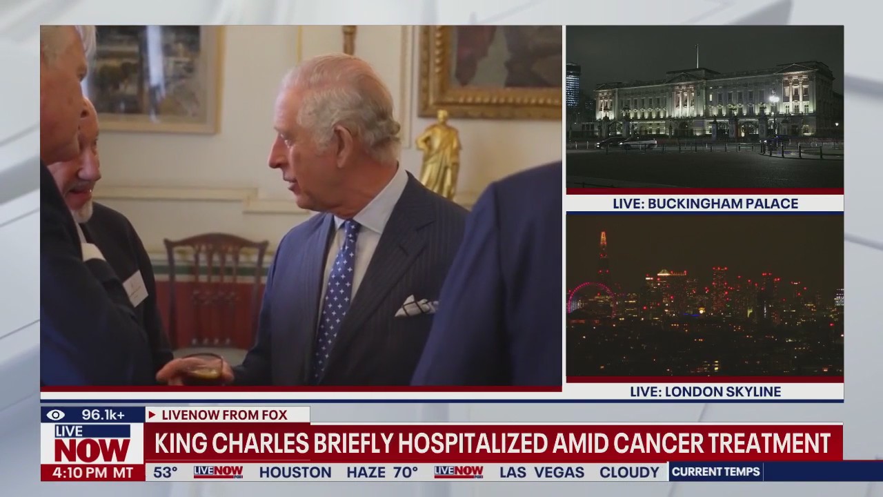 King Charles briefly hospitalized