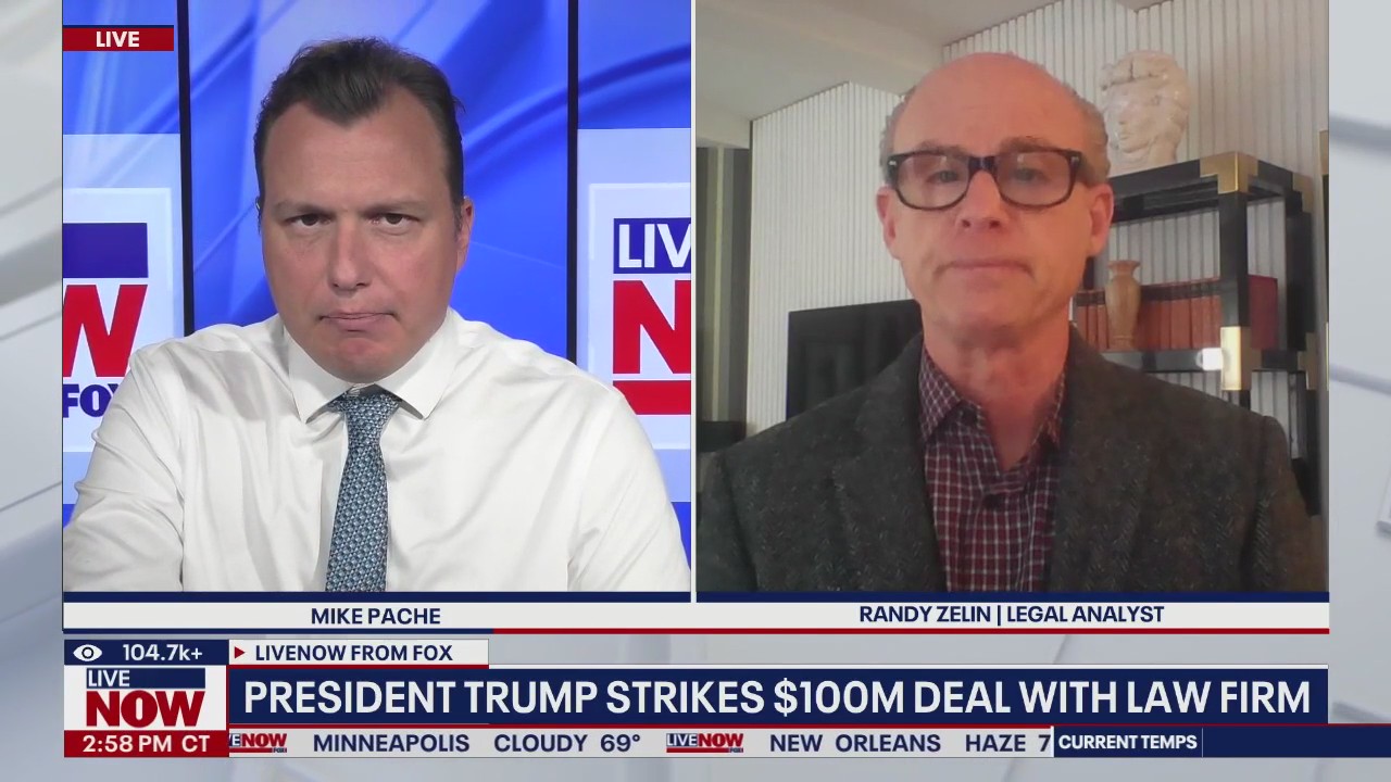 President Trump strikes $100M deal with law firm