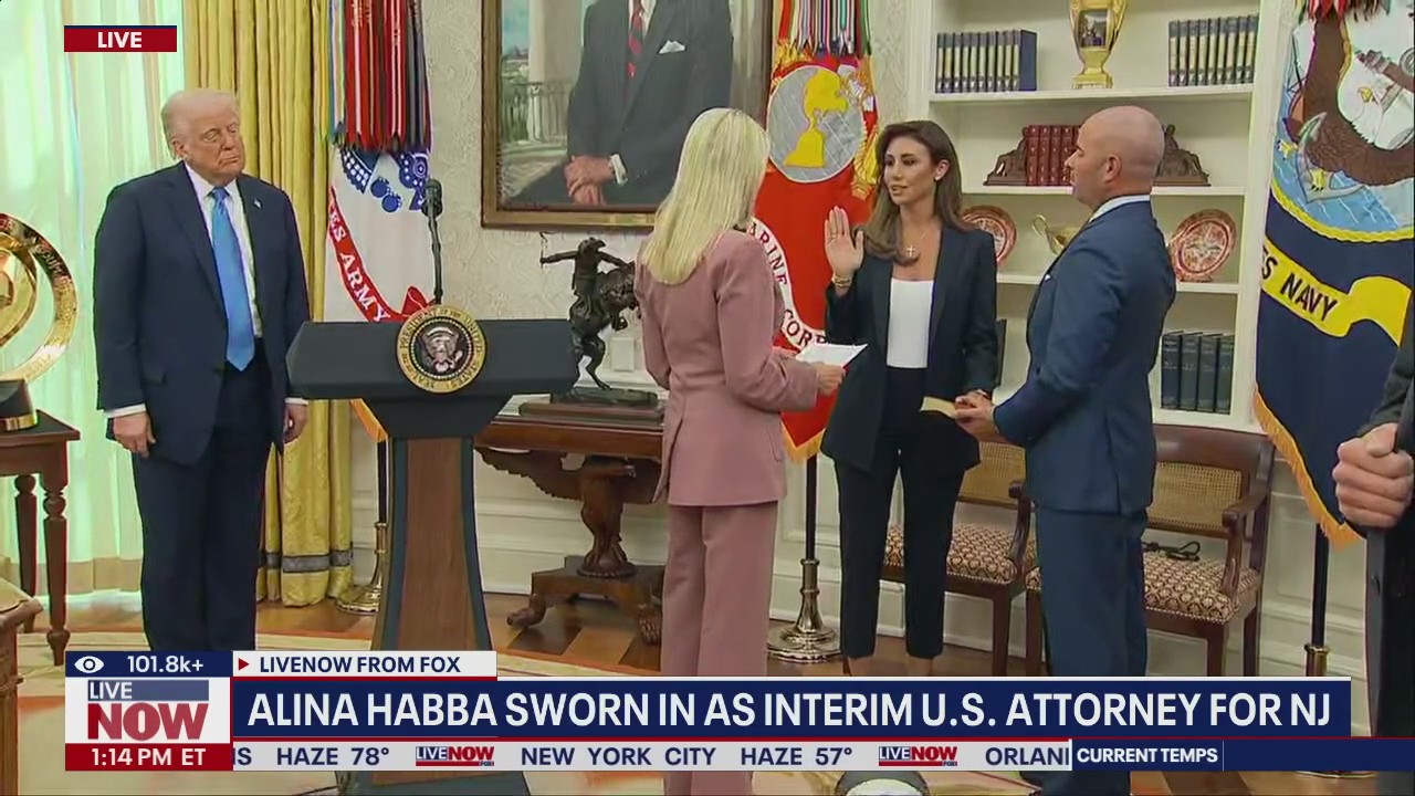 Alina Habba sworn in as interim U.S. attorney for NJ