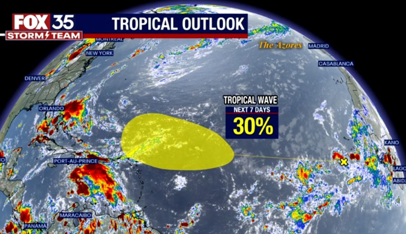 Tracking new Atlantic tropical wave