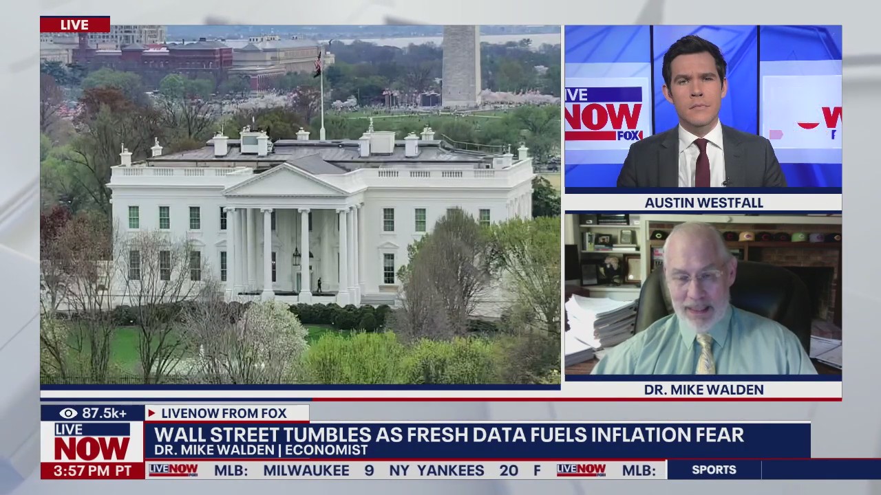 Stocks tumble as fresh data fuels inflation fears