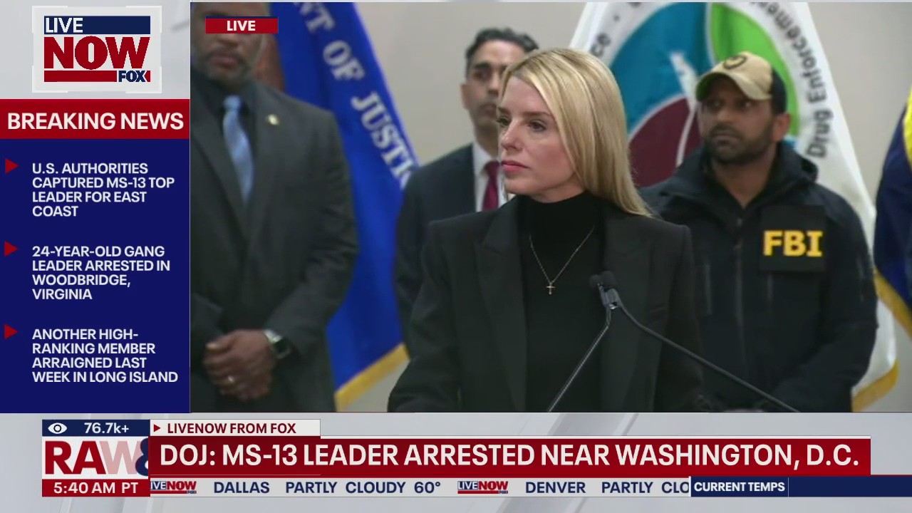 DOJ: MS-13 gang leader arrested