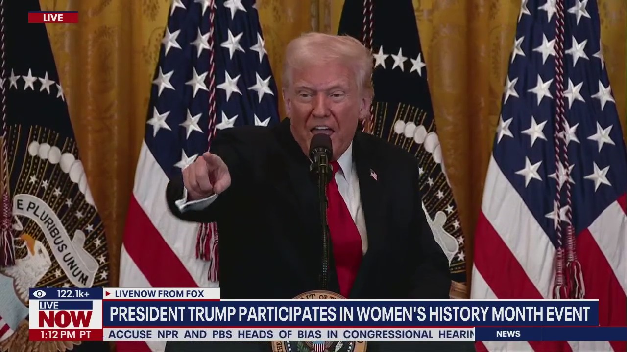 President Trump honors Women's History Month