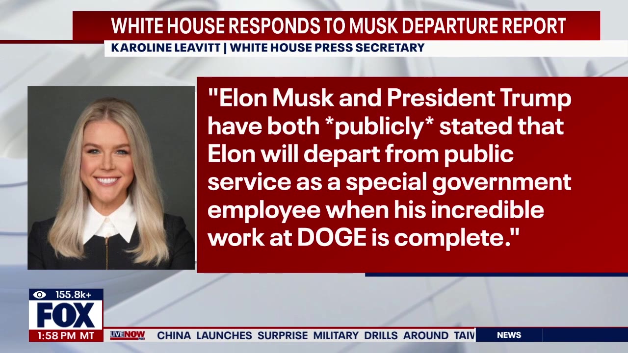 Elon Musk calls imminent DOGE exit story 'fake news'