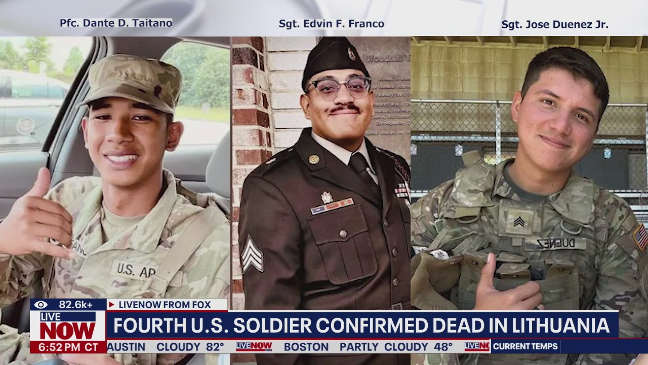 Army ID's 3 of 4 soldiers found dead in Lithuania | LiveNOW from FOX