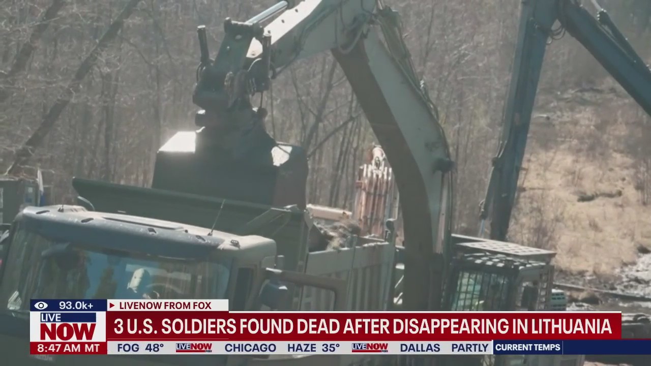 Army: 3 of 4 missing soldiers found dead in Lithuania