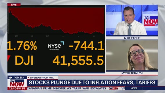 Stocks plunge due to inflation fears, tariffs