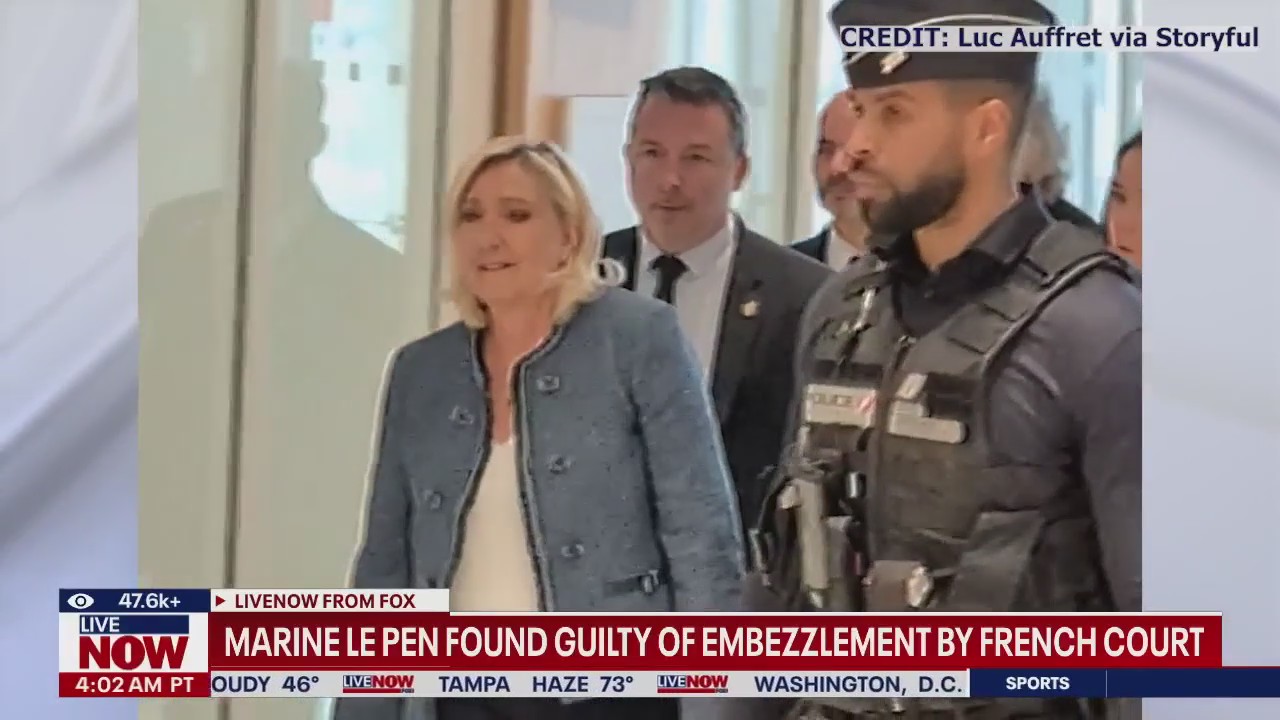 Le Pen found guilty of embezzlement by French court