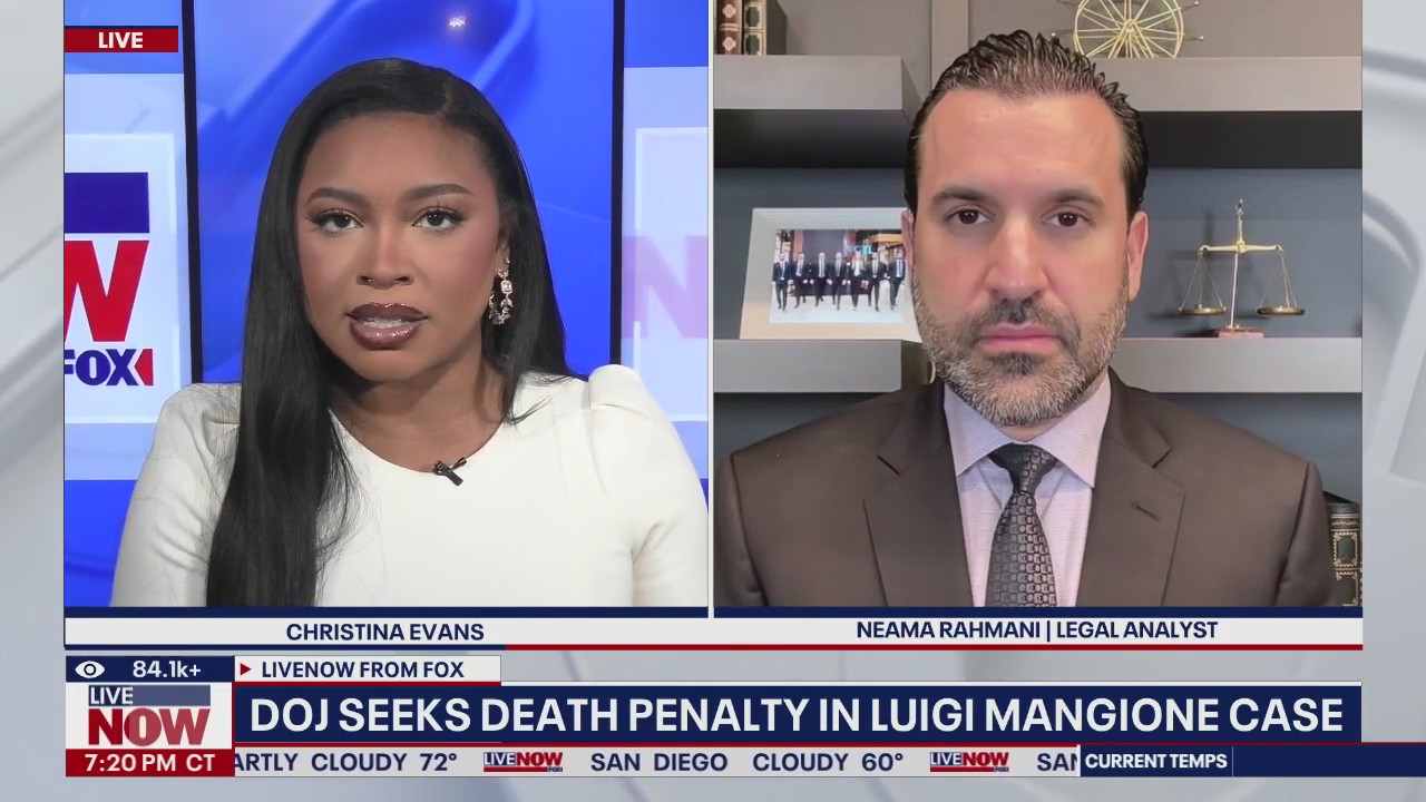 DOJ seeks death penalty in Luigi Mangione case