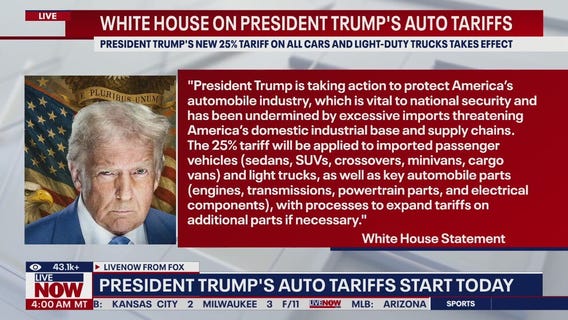 President Trump's auto tariffs begin