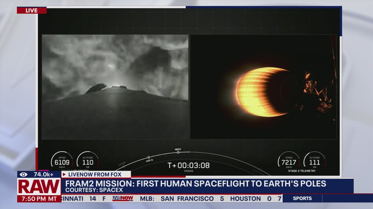 SpaceX launches first crew to Earth's poles