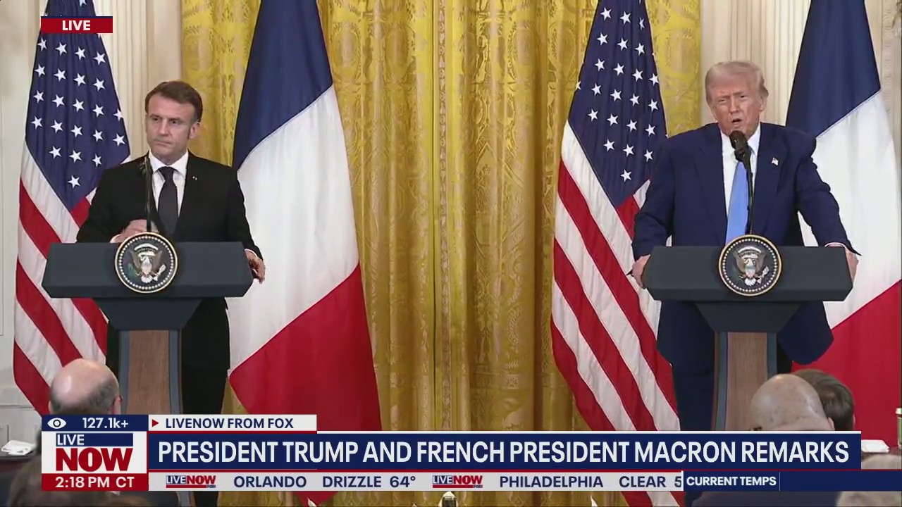 Trump, Macron hold joint press conference