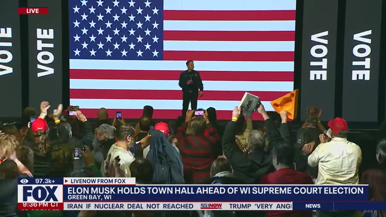 Elon Musk holds town hall in Green Bay, WI