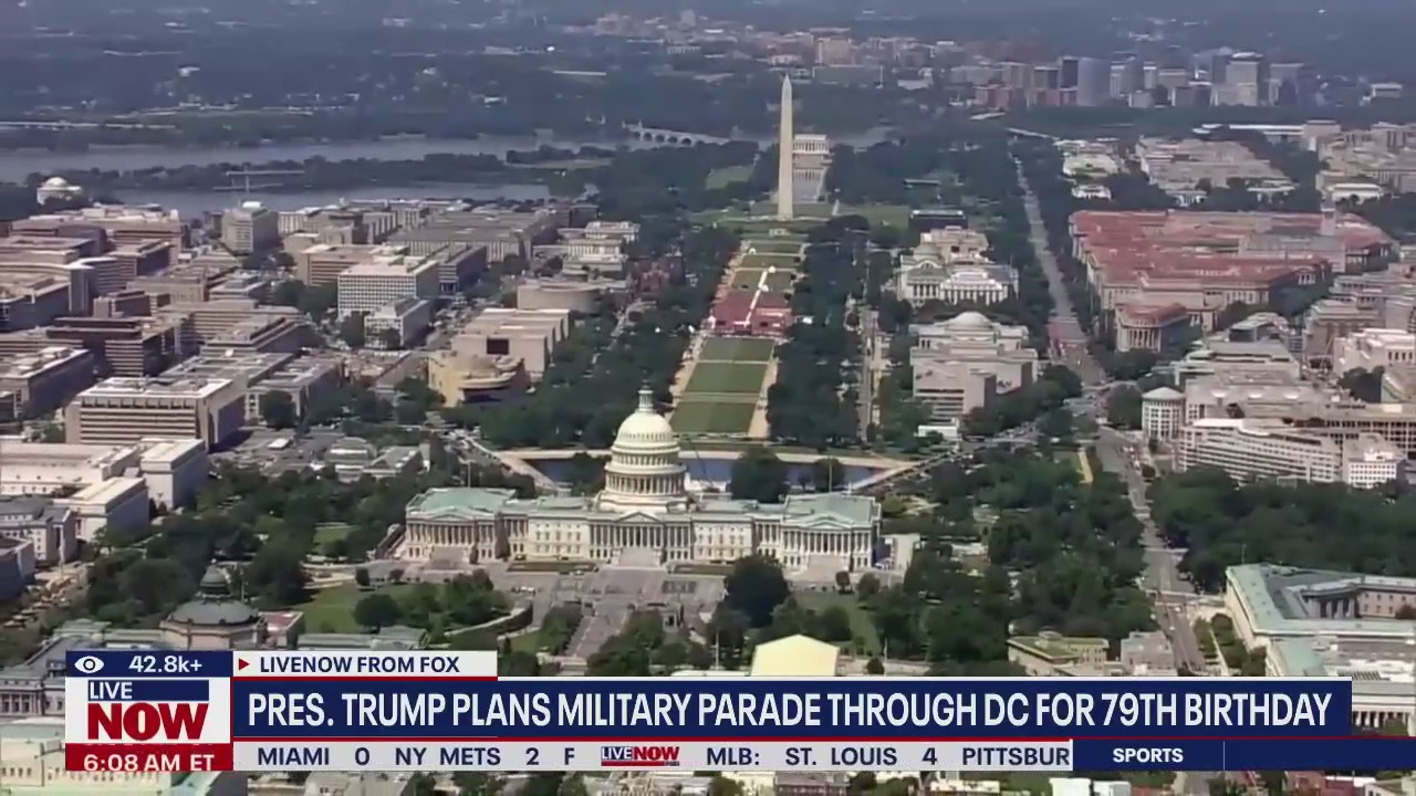 Pres. Trump plans military parade for 79th B-day
