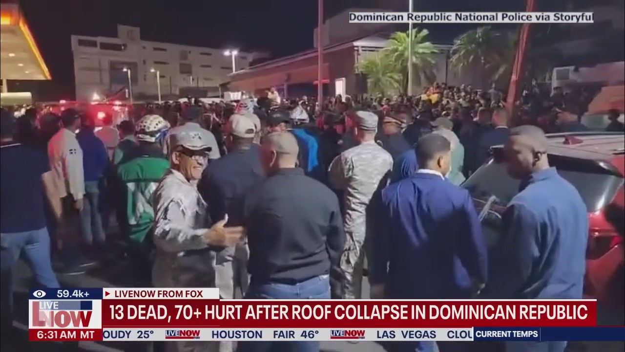 Dominican Republic roof collapse: 13 dead, 70+ hurt