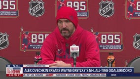 Ovechkin breaks Wayne Gretzky's NHL goals record
