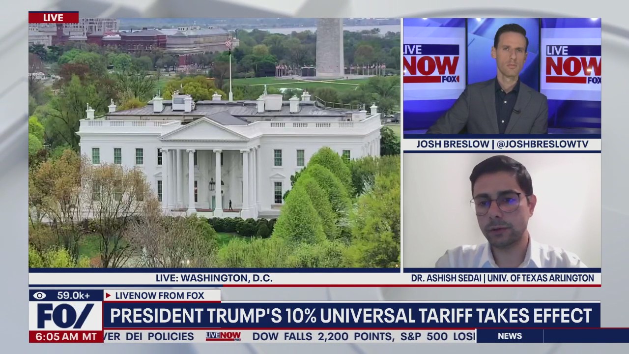 President Trump's universal tariffs in effect