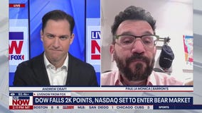 Dow plunges 2,200 points Friday