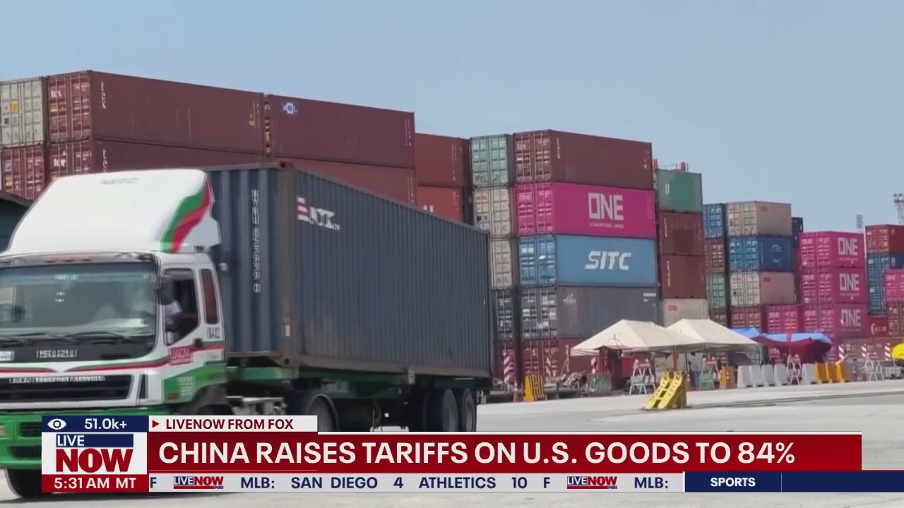 BREAKING: China raises tariffs on US to 84%