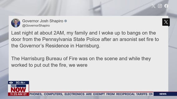 Josh Shapiro's home set on fire, police say