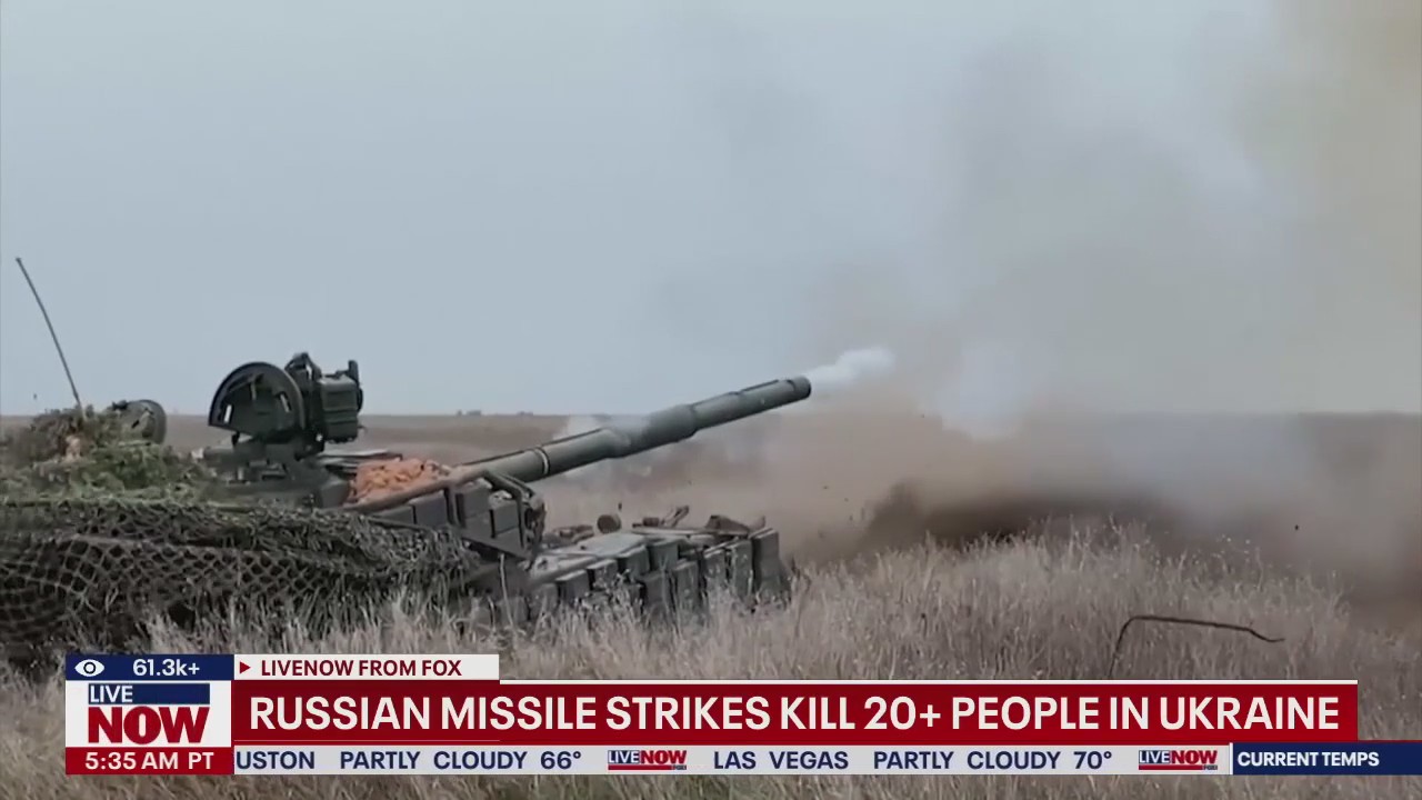 Russian missile strikes kill 20+ people in Ukraine