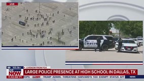 Massive police response at Dallas, TX high school