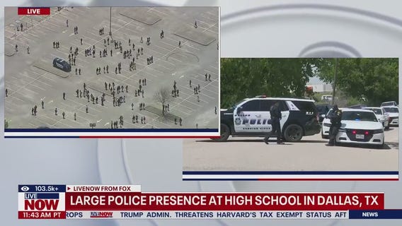 Massive police response at Dallas, TX high school