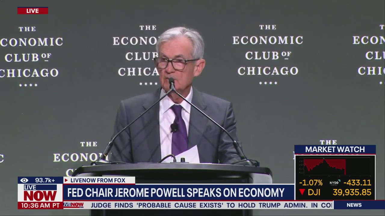 Fed Chair Jerome Powell speaks on U.S. economy | LiveNOW from FOX