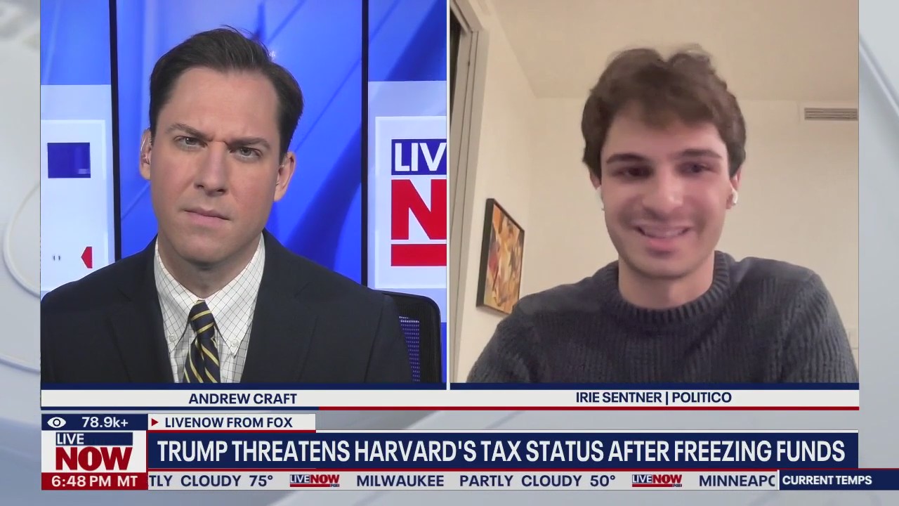 Trump threatens Harvard's tax status