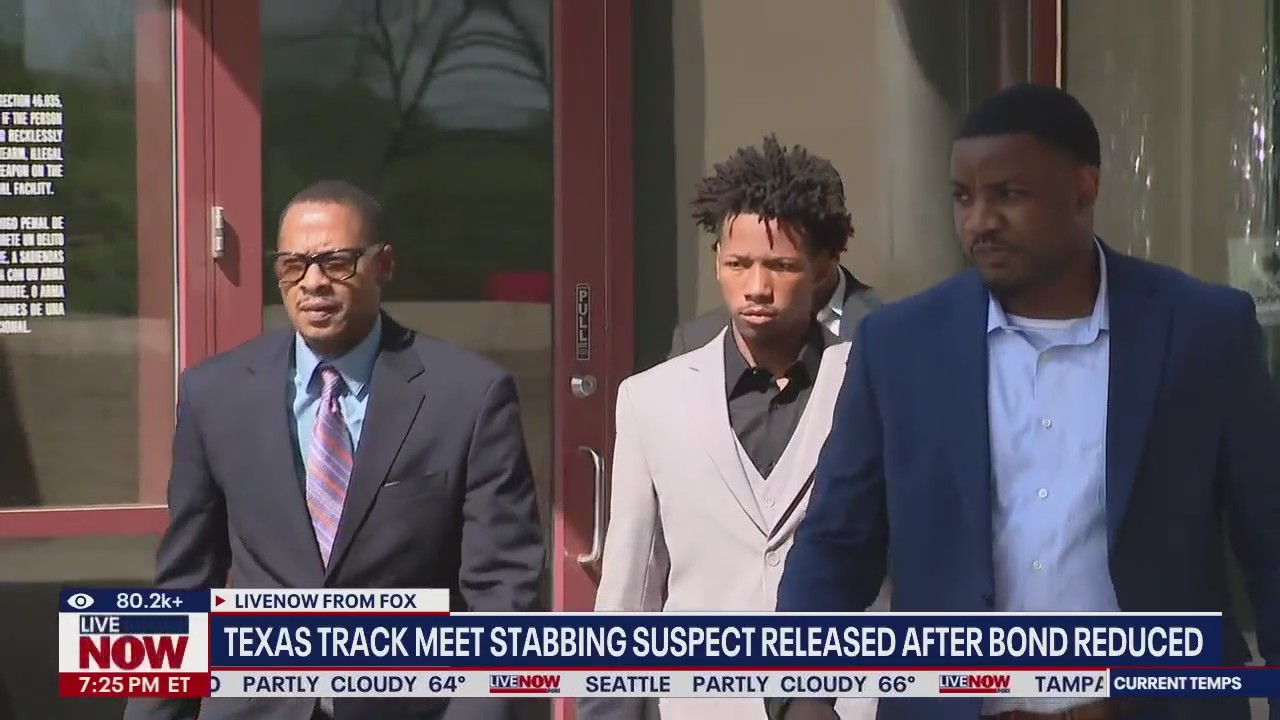 Texas track meet stabbing suspect released