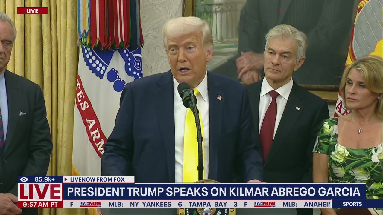 Press rushed out of Oval Office after medical episode