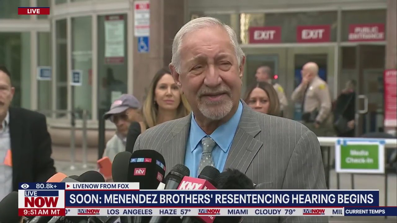 Lawyer for the Menendez brothers speaks to press