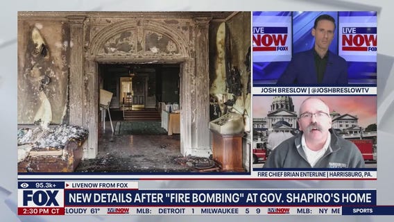 New details on "fire bombing" at PA governor's home