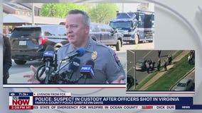 Suspect in custody after officers shot in Virginia
