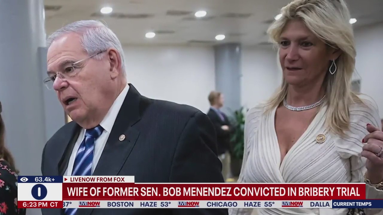 Former Sen. Menendez's wife convicted of bribery