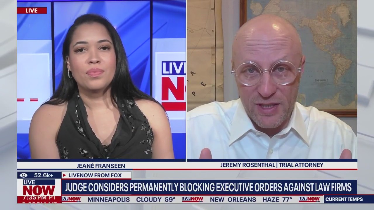 Judge presses Trump admin on law firm sanctions