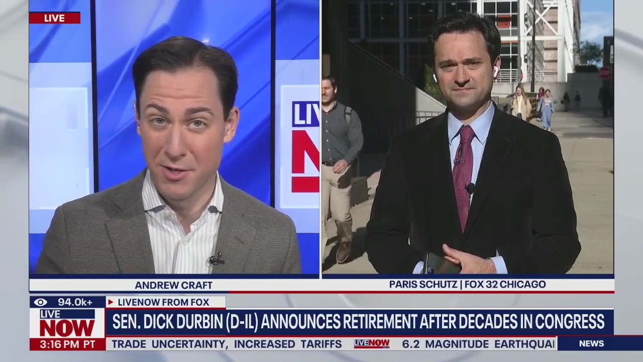 Sen. Dick Durbin won't seek re-election in 2026